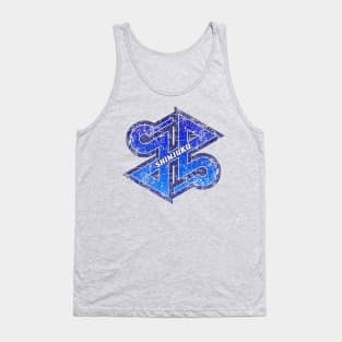 Shinjuku Ward of Tokyo Japanese Symbol Distressed Tank Top